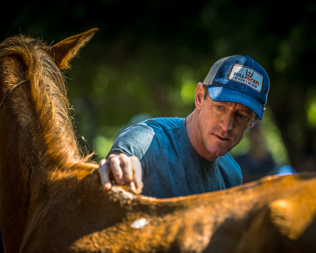 Dr. Latson treating saddle sores