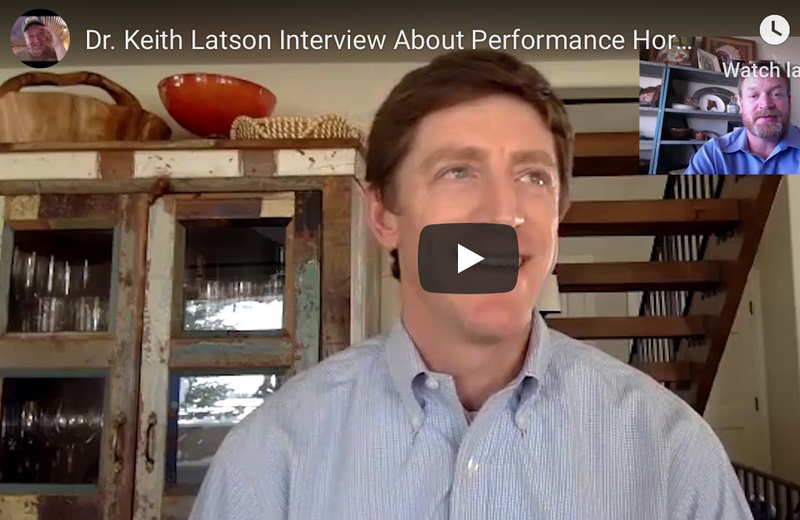 Dr. Keith Latson Interview About Performance Horse, Feed Programs
