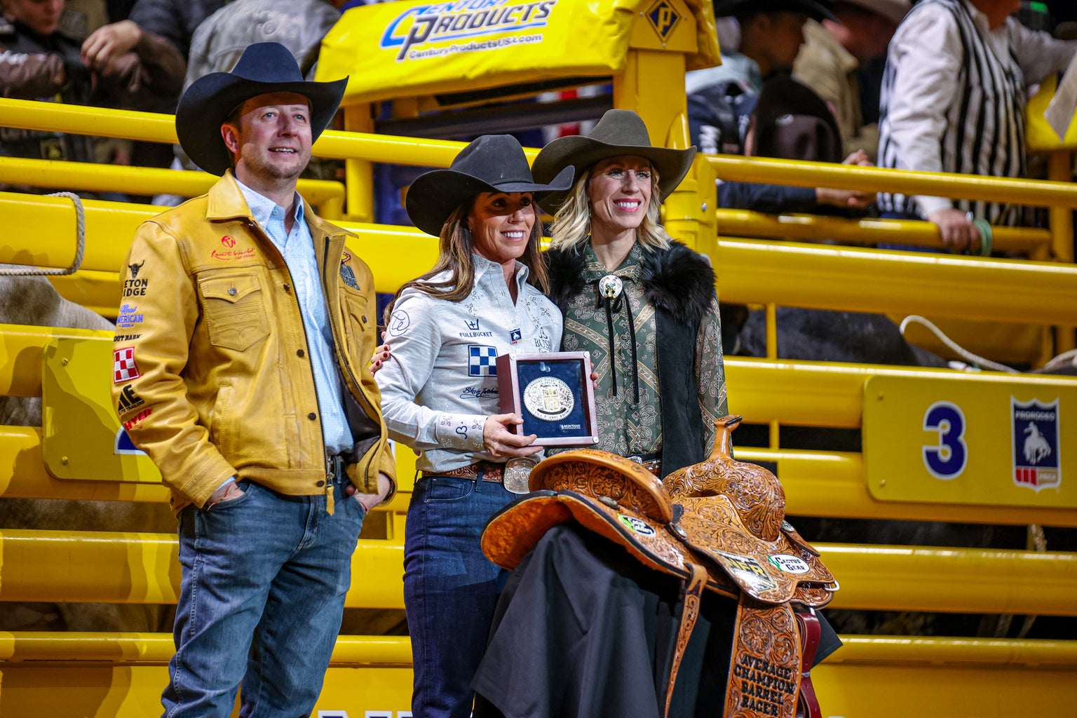 Andrea Busby competing at the National Finals Rodeo, professional barrel racer and NFR average champion.